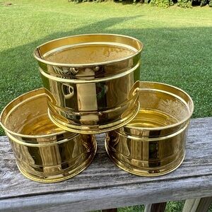 Vintage 1980’s Bristol brass Planter.